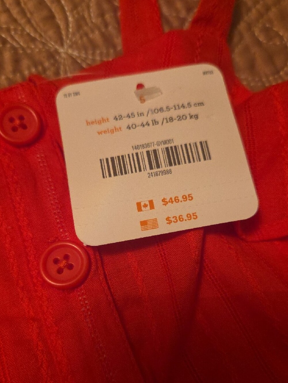 Gymboree Bright Red Button-Front Sundress - Picture 6 of 7